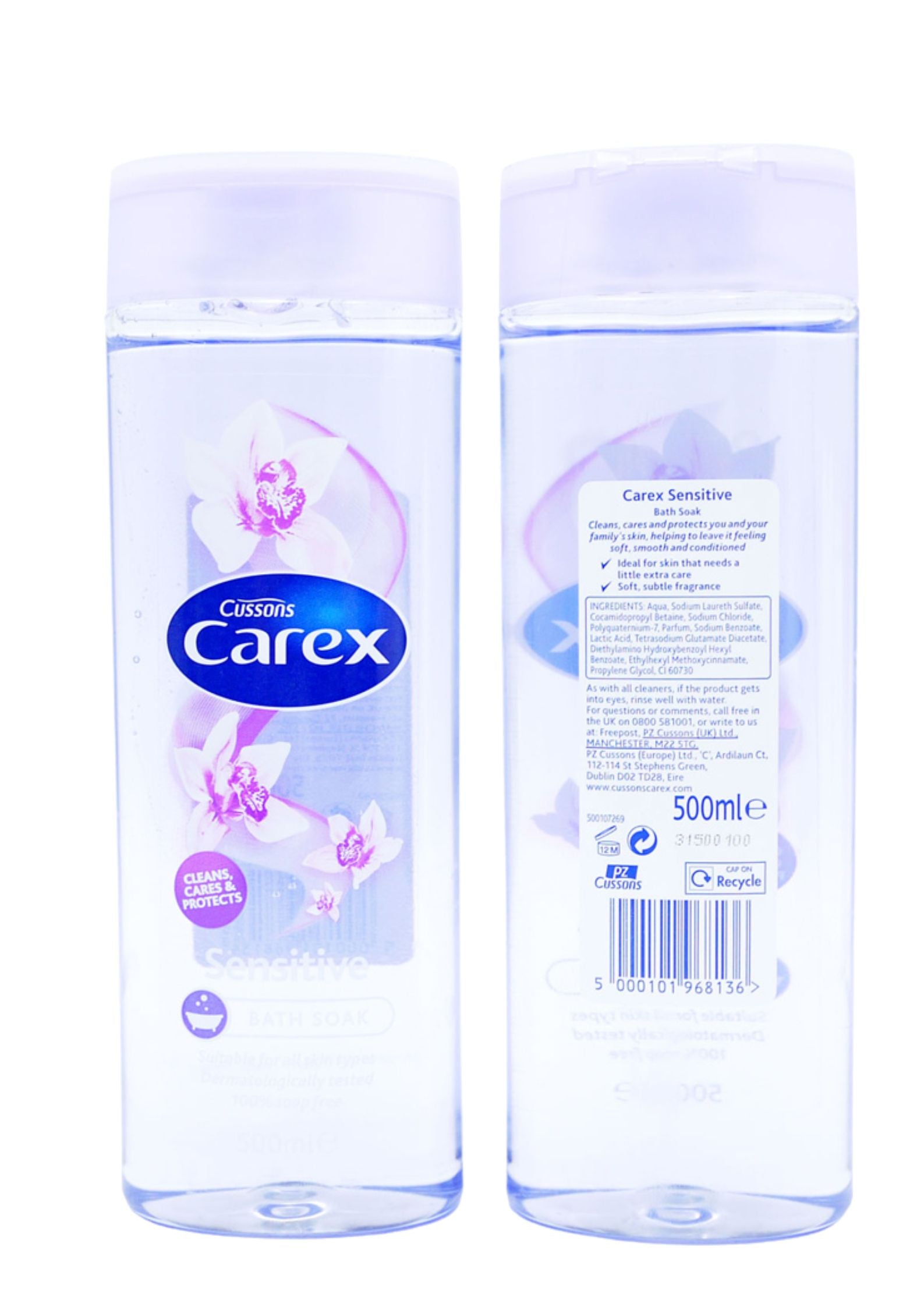 Buy Cussons Carex Sensitive Bath Foamwash 500ml - Premium Quality Toiletries Online - Product Image Buy Cussons Carex Sensitive Bath Foamwash 500ml - Premium Quality Toiletries Online - Product Image